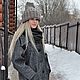 Volume cap 'Melange brown'. Caps. Olga Lado. Online shopping on My Livemaster.  Фото №2