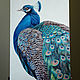  Diptych with peacocks, oil on canvas 50h70. Pictures. vestnikova. Online shopping on My Livemaster.  Фото №2