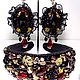 Headband and earrings, jewelry set in Baroque style. Jewelry Sets. Beaded jewelry by Mariya Klishina. My Livemaster. Фото №5