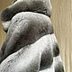 Шуба кролик с капюшоном, длинный рукав. Шубы. Меха-Маркет. Ярмарка Мастеров.  Фото №6