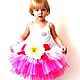 Длина юбочки = 27 см, обхват талии до 55 см. \r\nДля девочки 3-5 лет