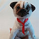 Pug soft toy. Figurines. KnittedtoyRU. Online shopping on My Livemaster.  Фото №2