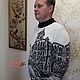 Джемпер мужской  "Венеция" жаккардовый. Джемперы мужские. Творческая студия Светланы Тагановой. Ярмарка Мастеров.  Фото №4