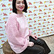 Pink felted sweater with knitted sleeves. Sweaters. Elena Panasik (voilok-v-temy). Online shopping on My Livemaster.  Фото №2