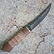 Knife 'Claw-2' h12mf birch bark nut. Knives. Artesaos e Fortuna. Online shopping on My Livemaster.  Фото №2
