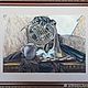 Музыкант и шахматист. Картины. Artlemina. Ярмарка Мастеров.  Фото №4