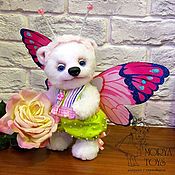 Teddy bear Lada with a butterfly