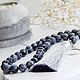 Muslim beads made of obsidian with silver. Rosary. The star of Siberia. Online shopping on My Livemaster.  Фото №2