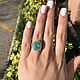 4.01tcw Natural Emerald Oval & Diamond Halo Statement Ring 14K. Rings. JR Colombian Emeralds (JRemeralds). My Livemaster. Фото №6