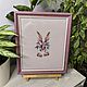 The picture is embroidered with a cross Flower bunny, Pictures, Chelyabinsk,  Фото №1