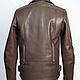 Order Leather jacket brown men's motorcycle. Lollypie - Modiste Cat. Livemaster. . Mens outerwear Фото №3