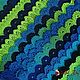  шарф вязаный крючком из хлопка бирюзовый. Шарфы. Knitted-stori. Ярмарка Мастеров.  Фото №6