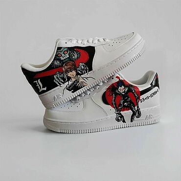 Кастомные кроссовки nike AF1, ручная роспись- Тетрадь смерти. . Обувь ручной работы - Ярмарка Мастеров Обувь ручной работы. Ярмарка Мастеров - ручная работа Кастомные кроссовки nike AF1, ручная роспись- Тетрадь смерти. Handmade.