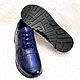 Order Sneakers made of genuine crocodile leather, in dark blue color. SHOES&BAGS. Livemaster. . Sneakers Фото №3