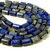 Материалы для творчества handmade. Livemaster - original item Lapis lazuli with pyrite, faceted cylinder, 14h10 mm. piece. Handmade.