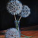 Oil Painting Bouquet of Dandelions. Pictures. Painting by Margarita Drevs. Online shopping on My Livemaster.  Фото №2