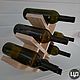 Wine shelf 'Sota lite' for 8 bottles. Shelving. Color Wood. Online shopping on My Livemaster.  Фото №2