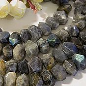 Материалы для творчества handmade. Livemaster - original item Labradorite beads faceted natural stones. PCs. Handmade.