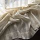 100% linen tulle ' wide ivory Stripe'. Curtains1. Linen fantasy. My Livemaster. Фото №4