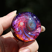 Сувениры и подарки handmade. Livemaster - original item Glass ball Purple galaxy. Space Sphere Meditation Universe Cosmos. Handmade.