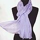 Silk scarf lilac women's spring demi-season silk scarf. Scarves. Silk scarves gift for Womans. My Livemaster. Фото №5