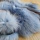 Finnish Arctic Fox blue large flap/natural fur. Fur. Warm gift. Online shopping on My Livemaster.  Фото №2