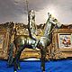 Винтаж: Индеец.Ковбой.Статуэтка.Латунь.Декор.Вождь. Статуэтки винтажные. Decor-vintage-brass. Ярмарка Мастеров.  Фото №5
