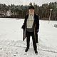 Шарф мужской, кашне цвета льна. Шарфы. IRINA GRUDKINA Handmade Knitwear. Интернет-магазин Ярмарка Мастеров.  Фото №2