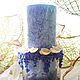 Свеча+подсвечник "Брызги Океана" (Свеча - ароматиз.). Подсвечники. HandMade by Мариана (marianschka). Ярмарка Мастеров.  Фото №4