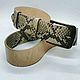 Ремень из питона. Ремни. Artisan Leather Manufactur. Ярмарка Мастеров.  Фото №4