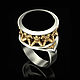 Перстень "Титаны" из золота 585 пробы с Ониксом. Перстень. BUGAKOV jewelry. Интернет-магазин Ярмарка Мастеров.  Фото №2