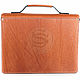 Order Leather briefcase 'French' Auburn. Russian leather Guild. Livemaster. . Brief case Фото №3
