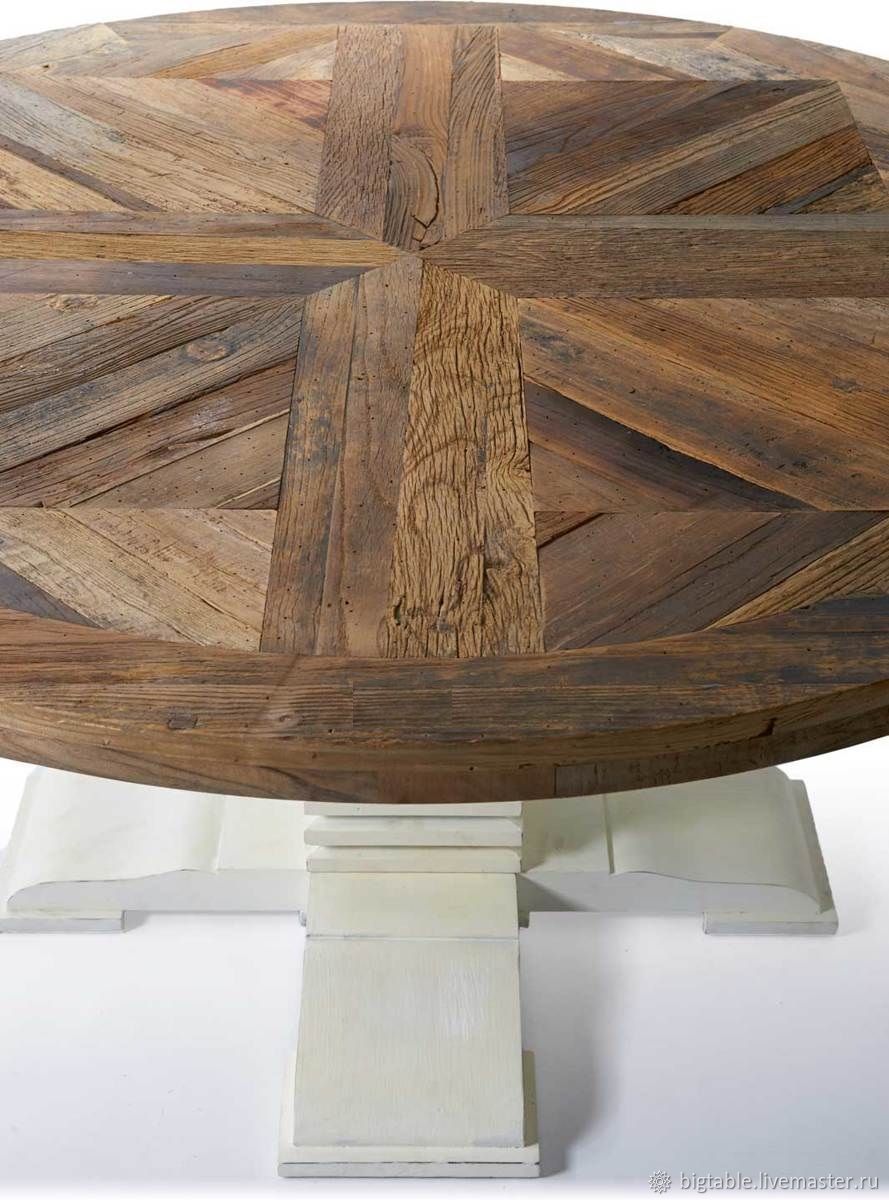 круглый раздвижной стол из дерева своими руками