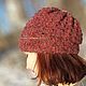 Copy of Copy of Warm gray winter cap hat. Caps. Crochet&knit by AzhurLES. My Livemaster. Фото №5