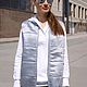 White Summer Hoodie, lightweight women's Hoodie made of cotton, Hoodie with hood. T-shirts. Lara (EnigmaStyle). My Livemaster. Фото №5