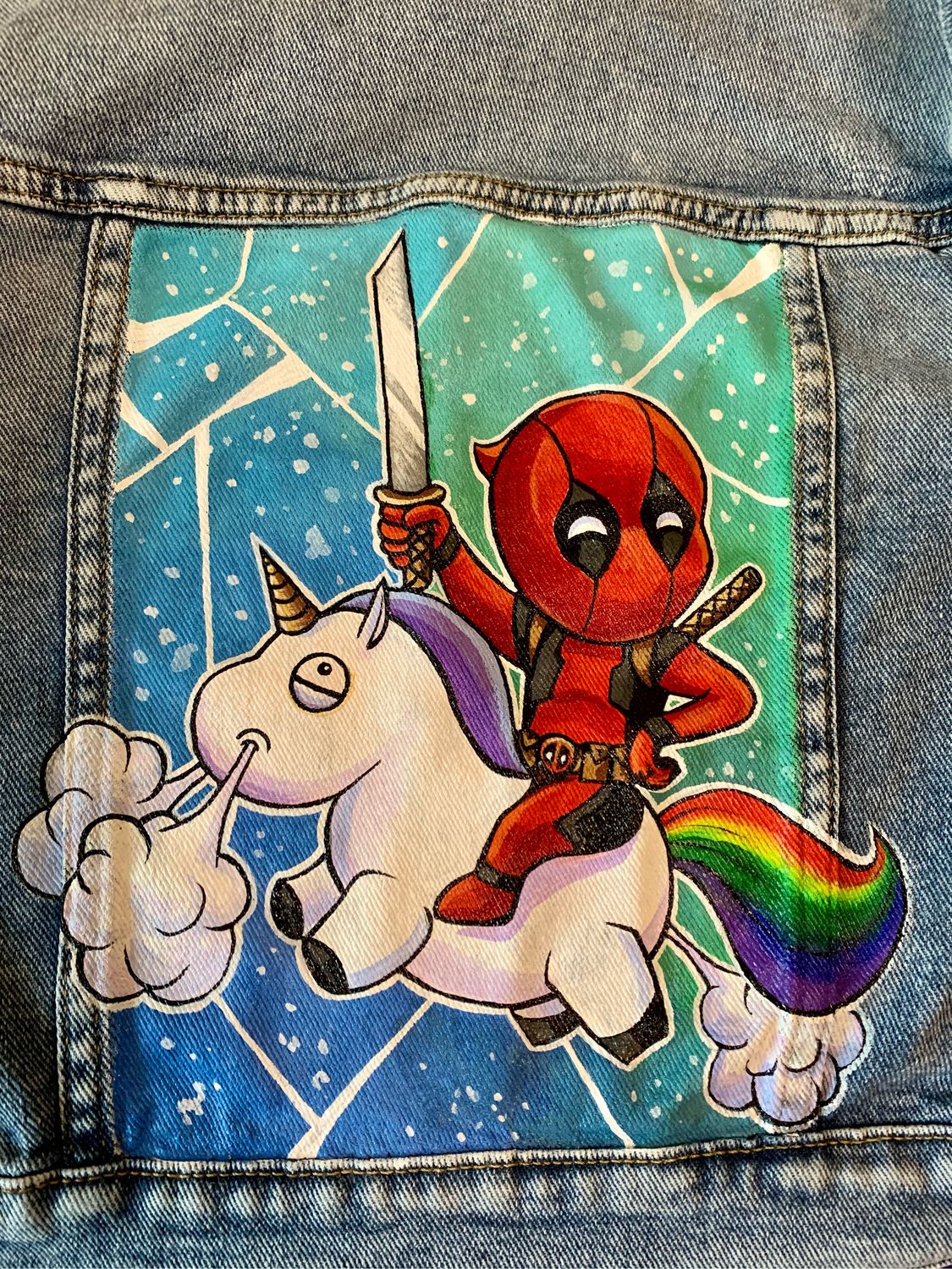 Deadpool hot sale denim jacket