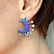 Moon, серьги из титана. Серьги классические. Nastiva Jewelry / Анастасия Иванова. Интернет-магазин Ярмарка Мастеров.  Фото №2