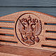 Заказать Подставка для 1 меча сапеле с гербом. CNC-Wood. Ярмарка Мастеров. . Подставки Фото №3