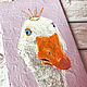 'Prynts!' painting with a goose (lilac, white, pastel). Pictures. Nadezda Perova. Online shopping on My Livemaster.  Фото №2