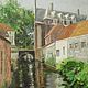 Oil painting a Street in Bruges with a canal landscape On canvas. Pictures. olga-klim (olga-klim). My Livemaster. Фото №5