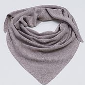 Аксессуары handmade. Livemaster - original item scarves: Knitted kerchief warm melange kerchief shawl. Handmade.