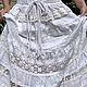White summer skirt from the sewing and lace in Bohemian style Odette. Skirts. PolMary. Online shopping on My Livemaster.  Фото №2