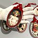 Елочные украшения плоские. Елочные игрушки. Мастерская 'ВсеЛенНая'. Ярмарка Мастеров.  Фото №11