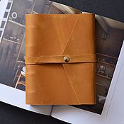 Канцелярские товары handmade. Livemaster - original item Leather notebook rings made of genuine leather Crazy Horse. Handmade.