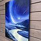 Картина маслом «Лунная река. Падающие звезды»,90-70 см. Картины. Жанна Щепетова. Ярмарка Мастеров.  Фото №6