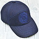 Men's baseball cap, made of cashmere, in dark blue!. Baseball caps. SHOES&BAGS. My Livemaster. Фото №6