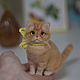 Заказать Британский кот. Игрушка из шерсти по фотографии питомца. Войлочные зверики Людмилы Демидович. Ярмарка Мастеров. . Войлочная игрушка Фото №3