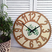 Для дома и интерьера handmade. Livemaster - original item FINISHED Large, wall clock 