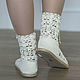 Summer shoes  " Eugene". Boots. KnittedBoots. My Livemaster. Фото №4