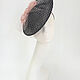 Catherine's hat from sinamay with flowers. Color black/powdery. Hats1. Exclusive HATS. LANA ANISIMOVA.. My Livemaster. Фото №5